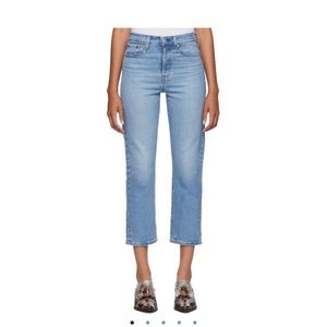 Blue wedgie straight Levi’s -Size27-